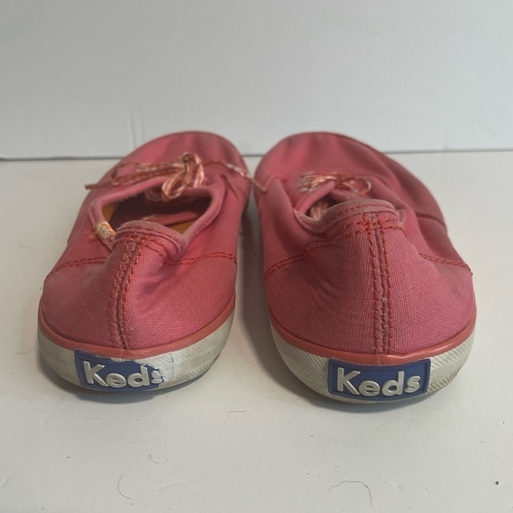 Keds Coral Canvas  4 Eyelet Tie Ribbon Lace Comfort Flats Shoes Sneakers - Picture 7 of 8